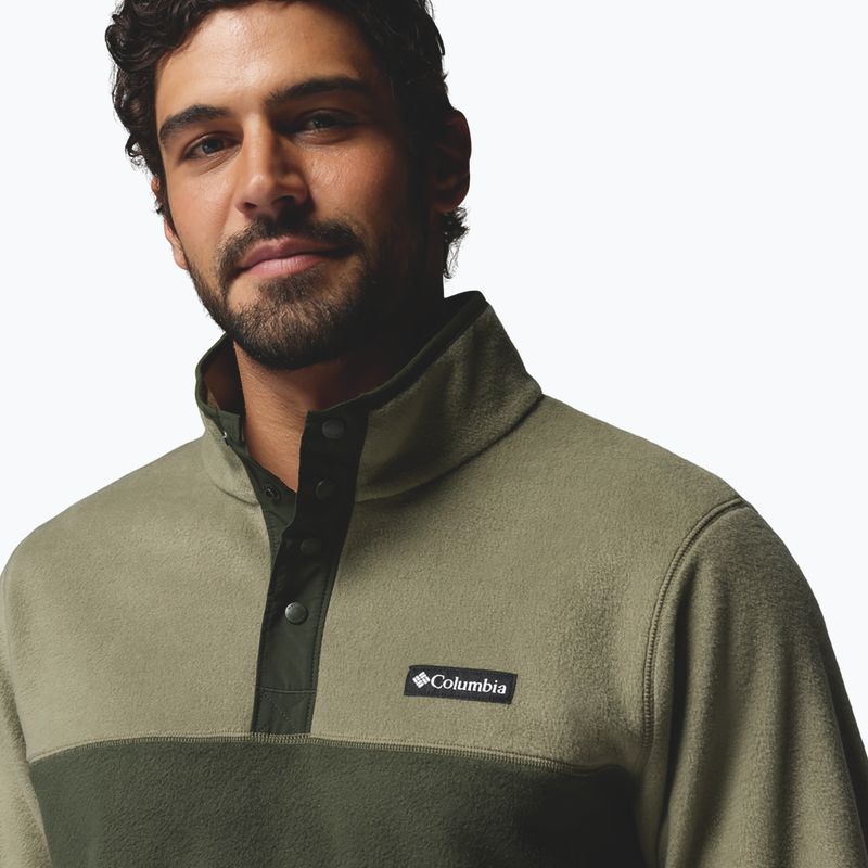 Férfi polár pulóver Columbia Steens Mountain Half Snap II stone green/greenscape 5