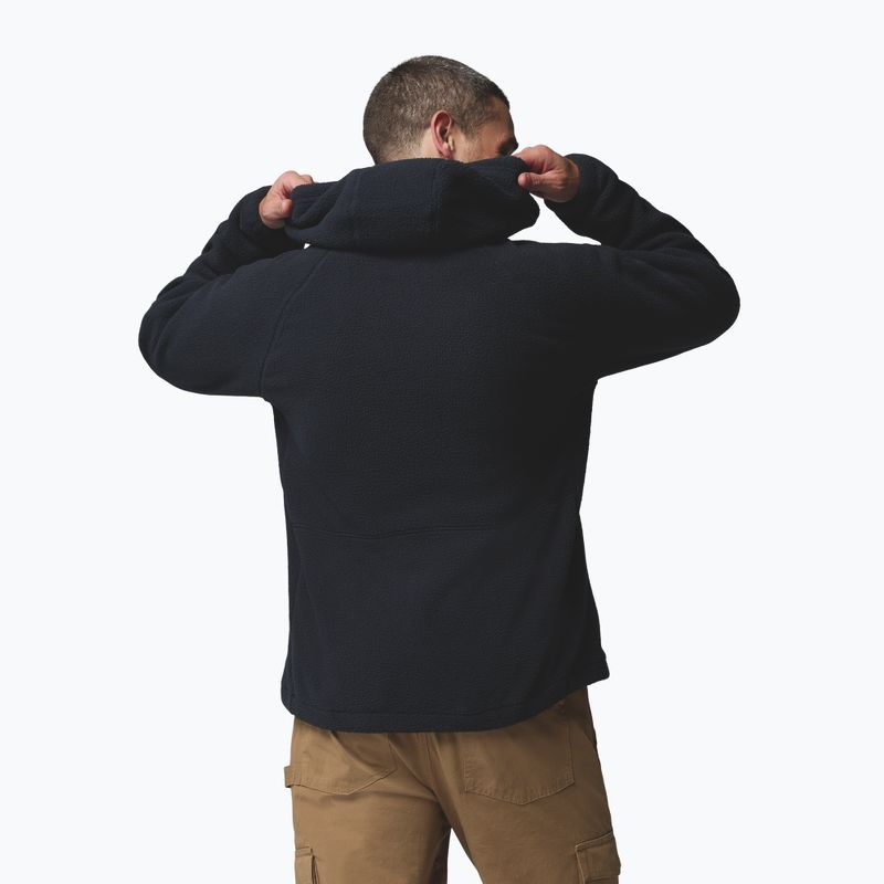 Férfi polár pulóver Columbia Timber Crest MTR Fleece Hoodie black 3