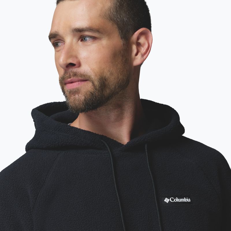 Férfi polár pulóver Columbia Timber Crest MTR Fleece Hoodie black 5