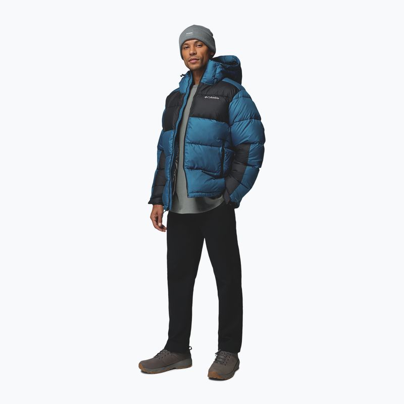 Férfi bélelt kabát Columbia Pike Lake II Hooded phoenix blue/black 3