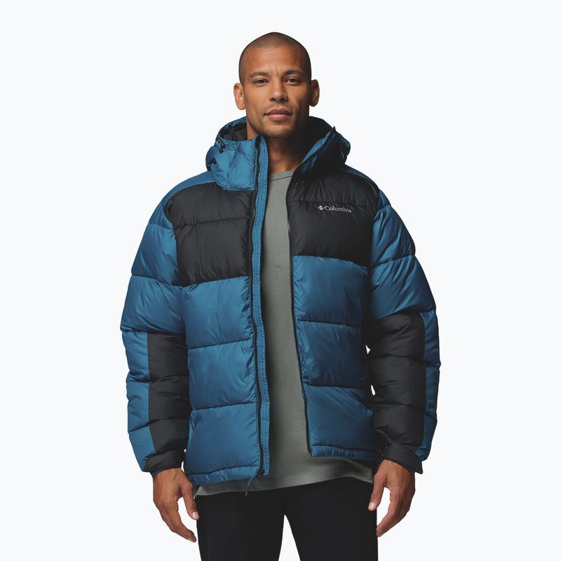 Férfi bélelt kabát Columbia Pike Lake II Hooded phoenix blue/black 5