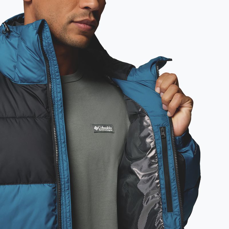 Férfi bélelt kabát Columbia Pike Lake II Hooded phoenix blue/black 9