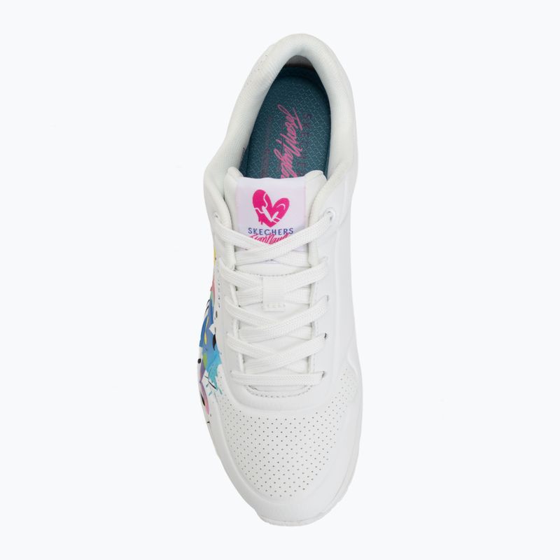Női cipő SKECHERS Uno Open Your Heart white 5