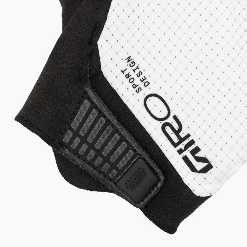 Férfi kerékpáros kesztyűk Giro Bravo II Gel white 4