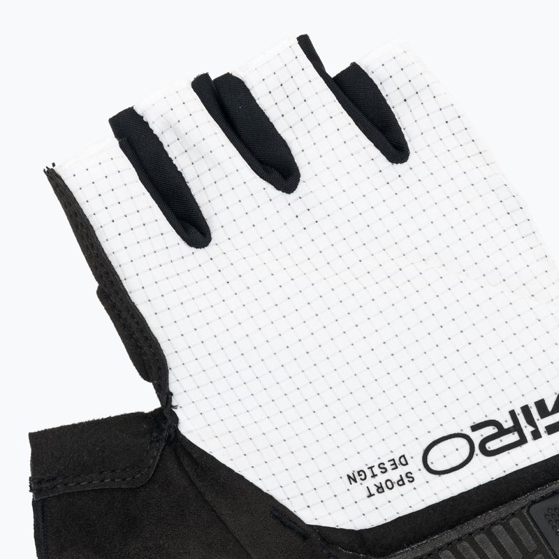Férfi kerékpáros kesztyűk Giro Bravo II Gel white 5