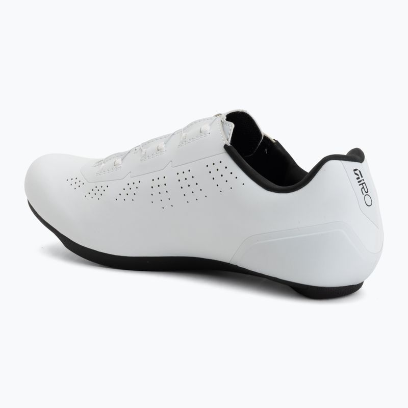Férfi országúti kerékpáros cipő Giro Cadet II white 3