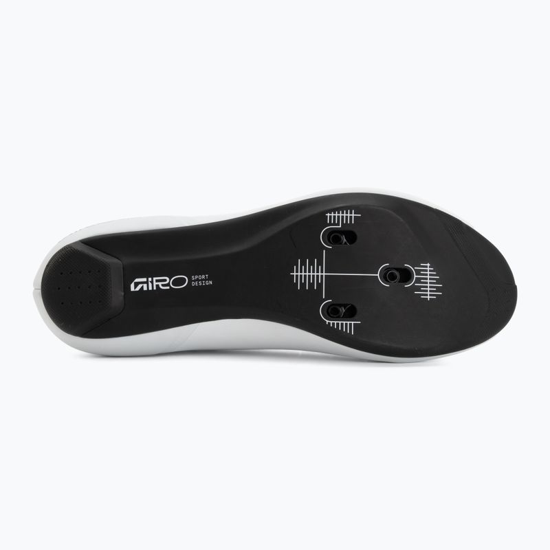 Férfi országúti kerékpáros cipő Giro Cadet II white 4