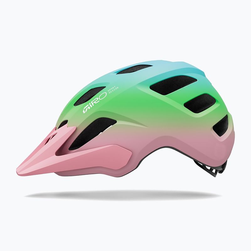 Gyerek kerékpáros sisak Giro Tremor Child JR matte light pink/green fade 2