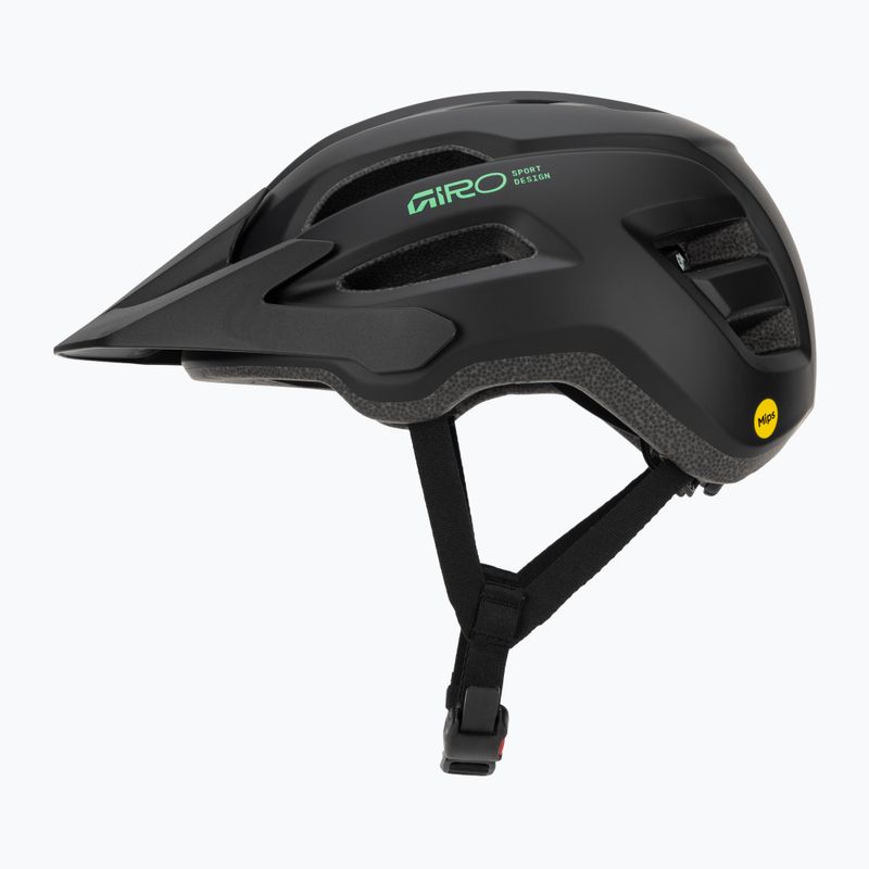 Gyerek kerékpáros sisak Giro Fixture II MIPS matte black/vivid green 3