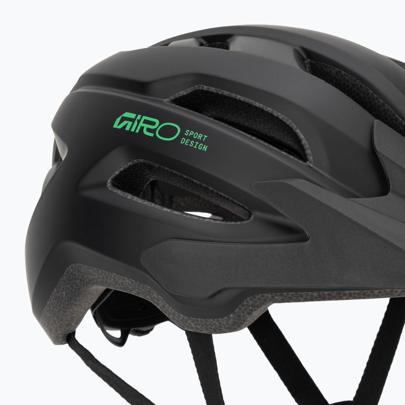 Gyerek kerékpáros sisak Giro Fixture II MIPS matte black/vivid green 8