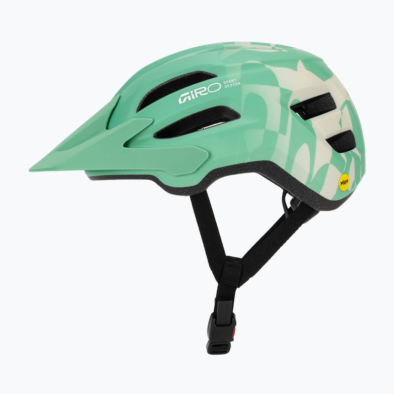 Gyerek kerékpáros sisak Giro Fixture II MIPS matte green rush 3