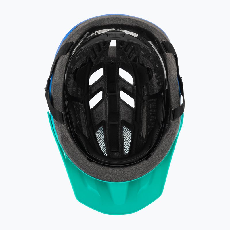 Gyerek kerékpáros sisak Giro Fixture II matte aqua green/blue jewel fade 5