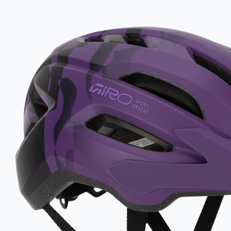 Gyerek kerékpáros sisak Giro Fixture II matte purple rush 7