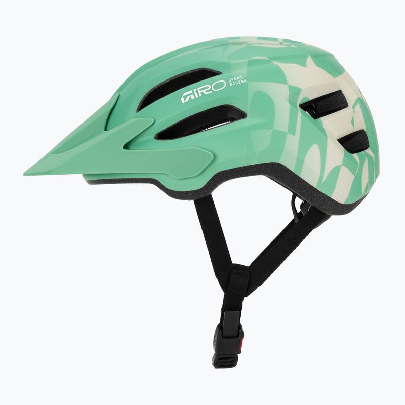 Gyermek kerékpáros sisak Giro Fixture II matte green rush 3