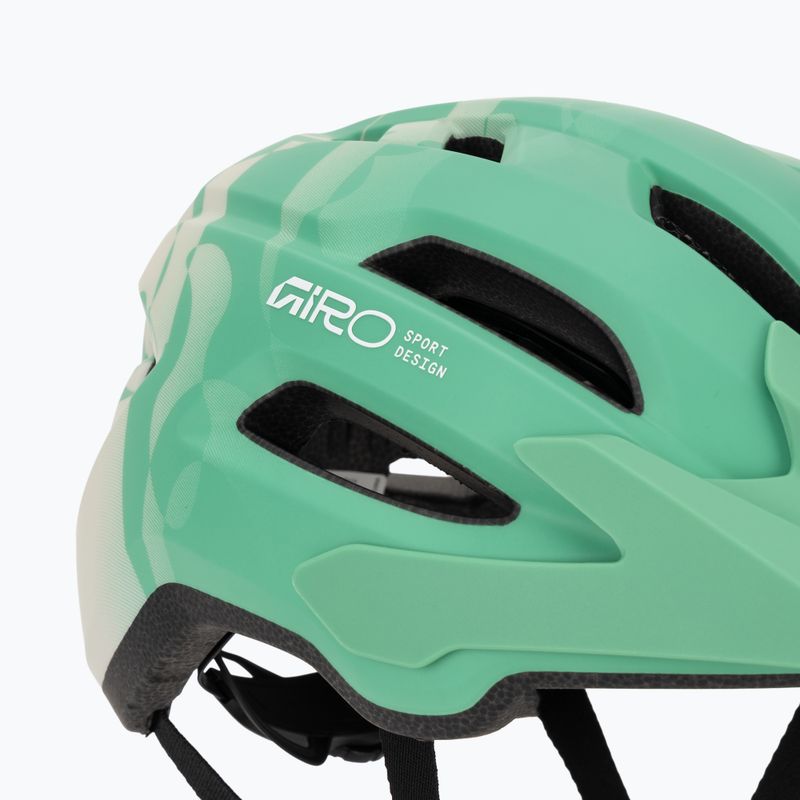 Gyermek kerékpáros sisak Giro Fixture II matte green rush 7