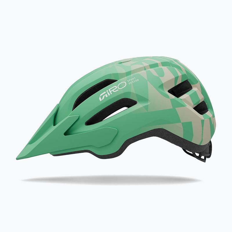 Gyermek kerékpáros sisak Giro Fixture II matte green rush 2