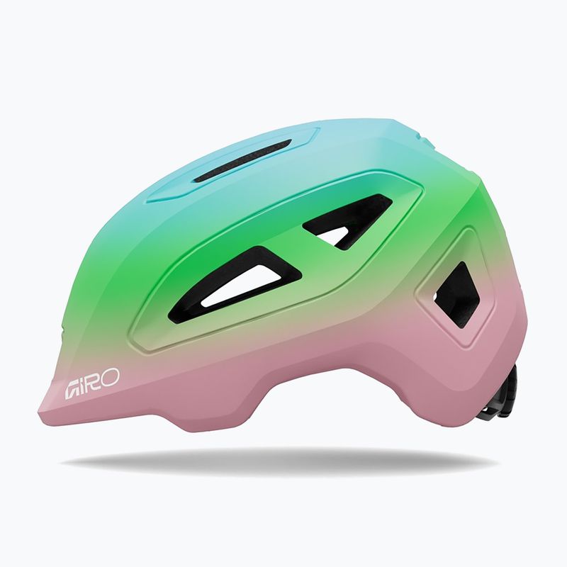 Gyerek kerékpáros sisak Giro Scamp II matte light pink/green fade 2