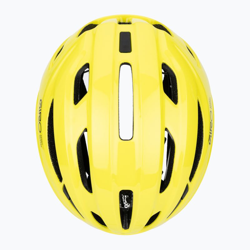 Kerékpáros sisak Giro Isode II gloss hi viz yellow 6
