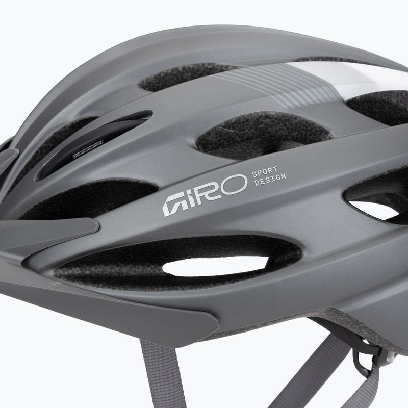 Kerékpáros sisak Giro Revel 2026 matte titanium/white 7