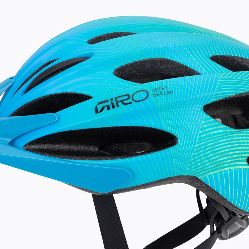 Gyerek kerékpáros sisak Giro Raze matte blue/green 7