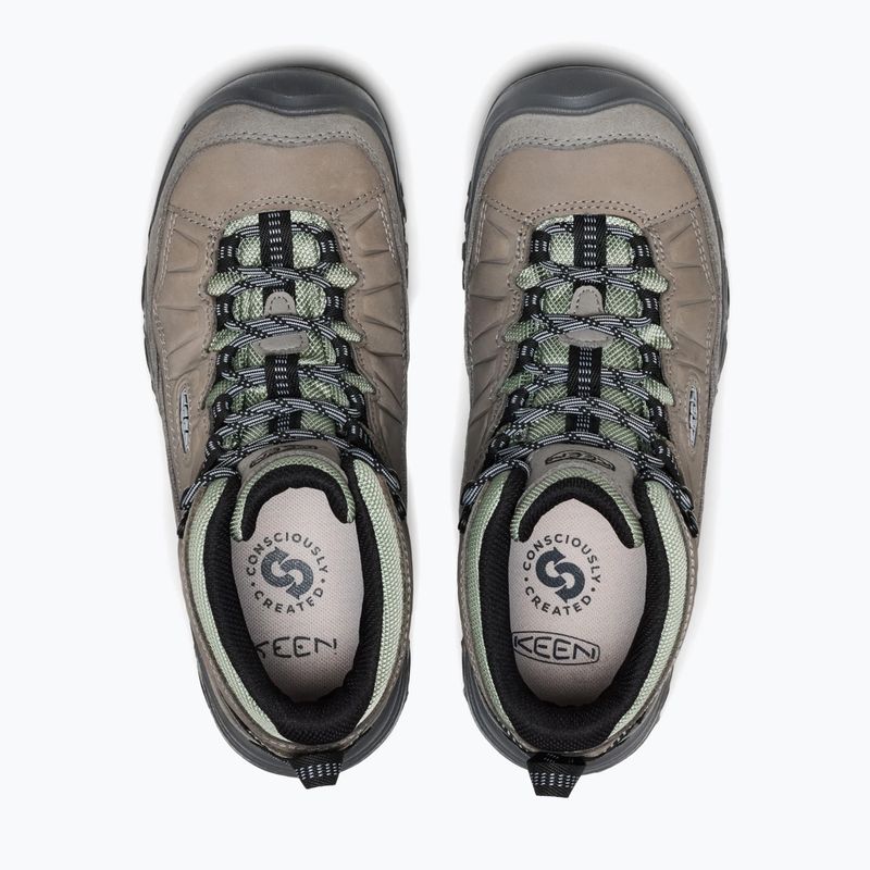 Női túracipők KEEN Targhee IV Mid Wp grey/lily pad 5