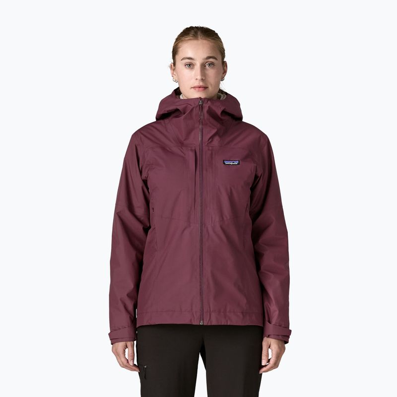 Női esőkabát Patagonia Insulated Boulder Fork Rain berry fig