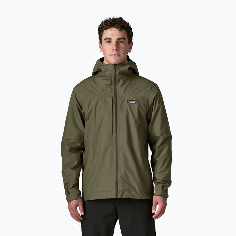 Férfi esőkabát Patagonia Insulated Boulder Fork Rain basin green