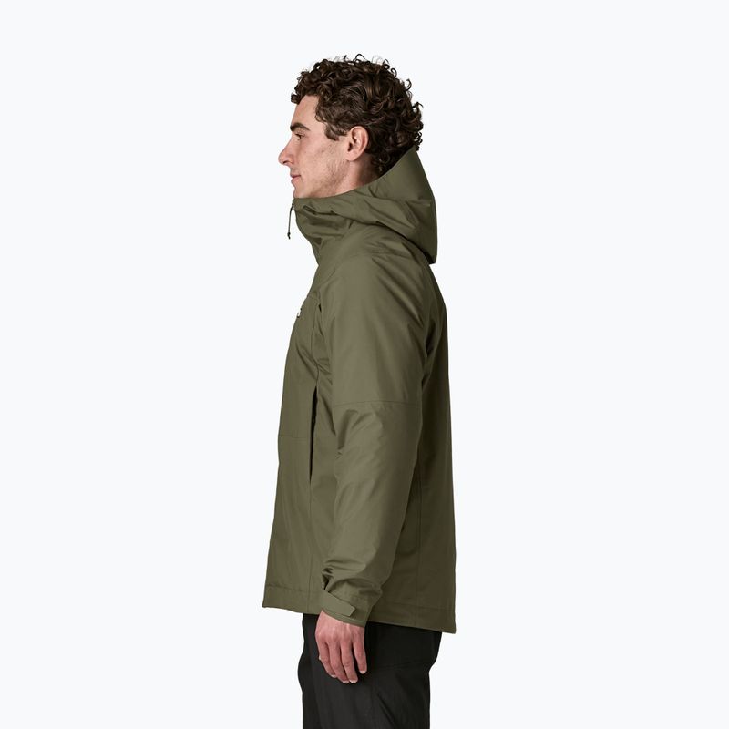Férfi esőkabát Patagonia Insulated Boulder Fork Rain basin green 3