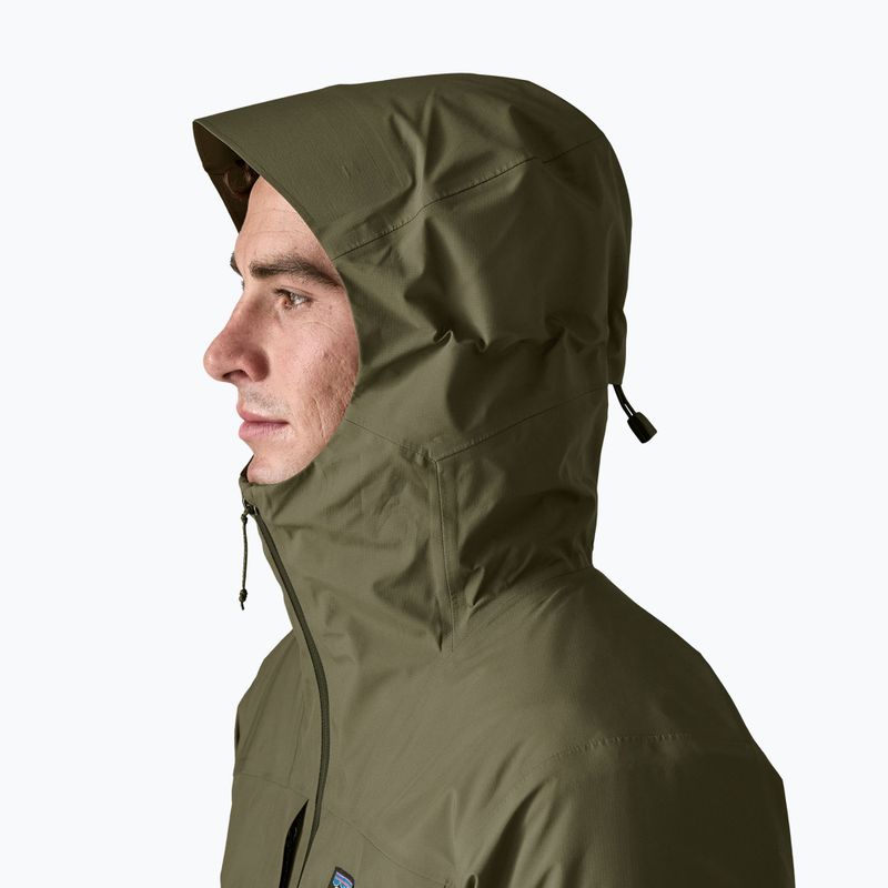 Férfi esőkabát Patagonia Insulated Boulder Fork Rain basin green 4