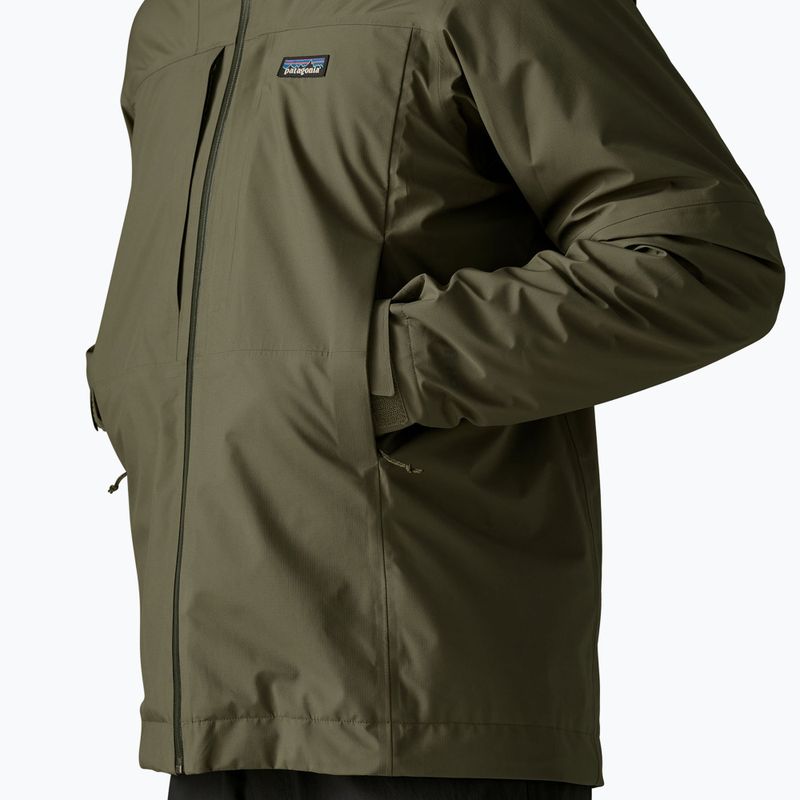 Férfi esőkabát Patagonia Insulated Boulder Fork Rain basin green 5
