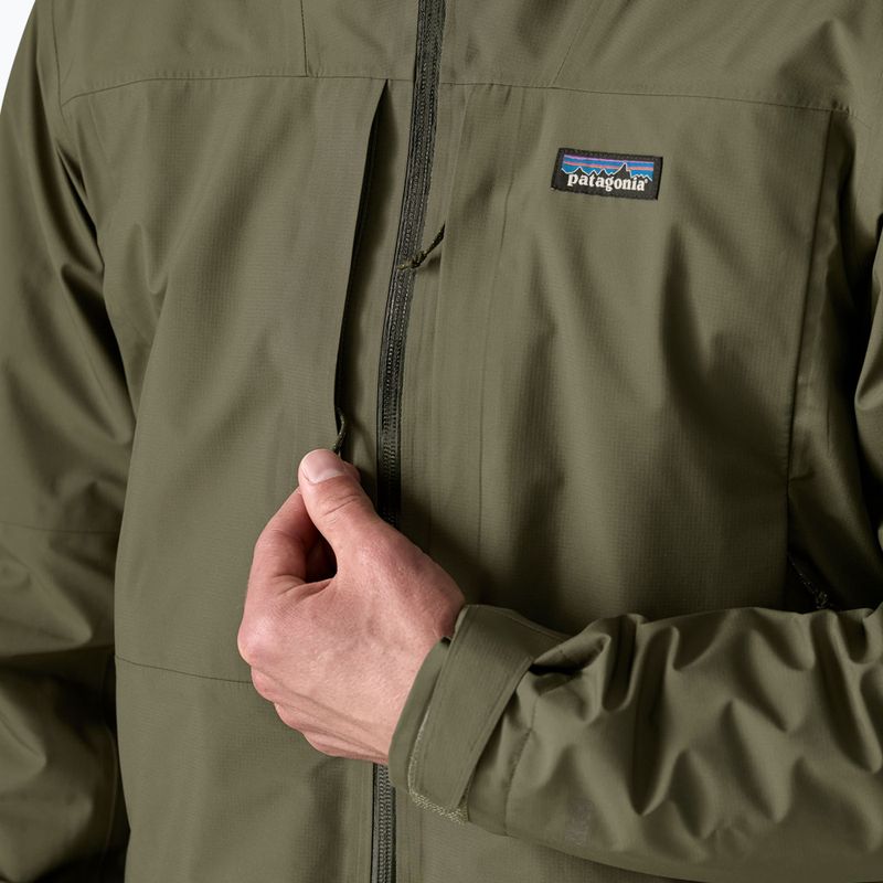 Férfi esőkabát Patagonia Insulated Boulder Fork Rain basin green 6