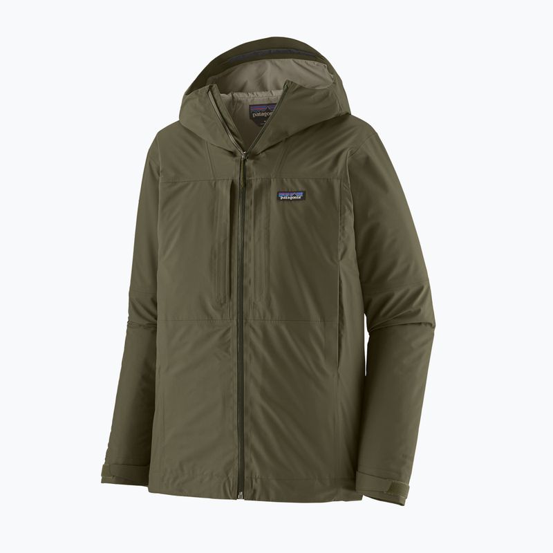 Férfi esőkabát Patagonia Insulated Boulder Fork Rain basin green 8