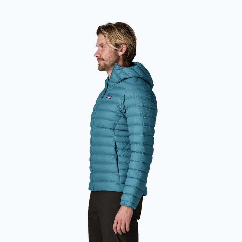 Férfi pehelykabát Patagonia Down Sweater Hoody glacial blue 3