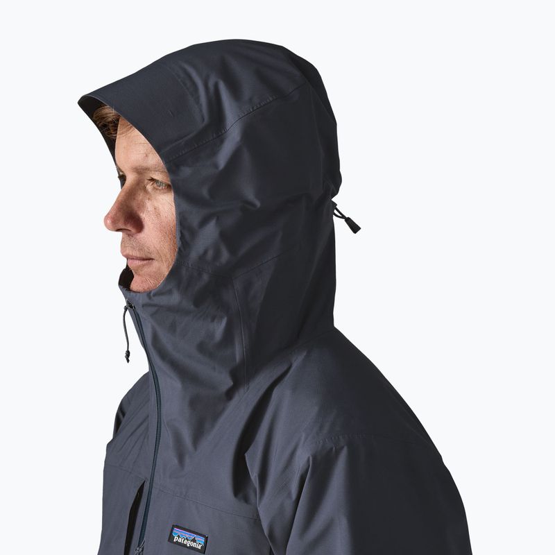 Férfi esőkabát Patagonia Insulated Boulder Fork Rain smolder blue 4