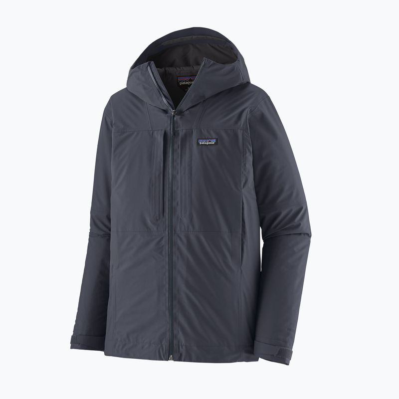 Férfi esőkabát Patagonia Insulated Boulder Fork Rain smolder blue 6