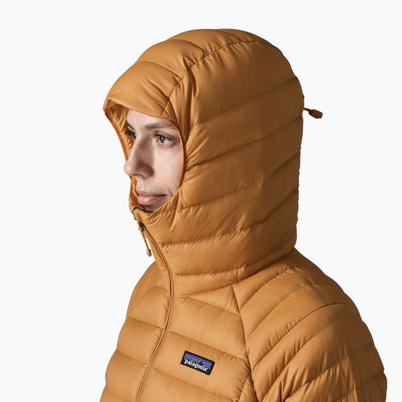 Női pehelykabát Patagonia Down Sweater Hoody cinnamon brown 5