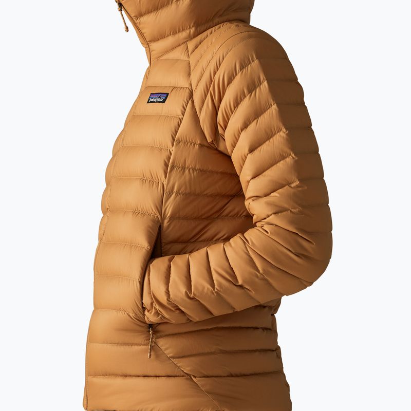Női pehelykabát Patagonia Down Sweater Hoody cinnamon brown 7