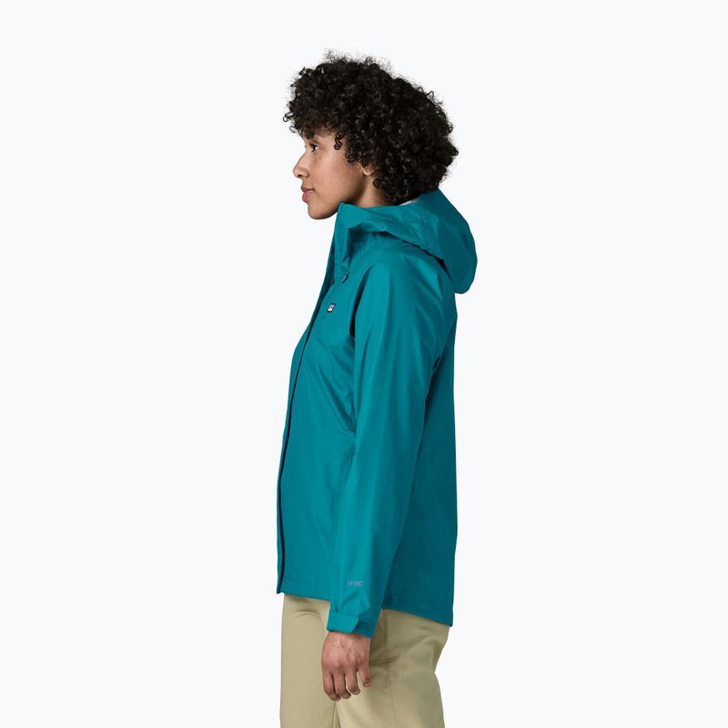 Női esőkabát Patagonia Torrentshell 3L Rain glacial glue 3