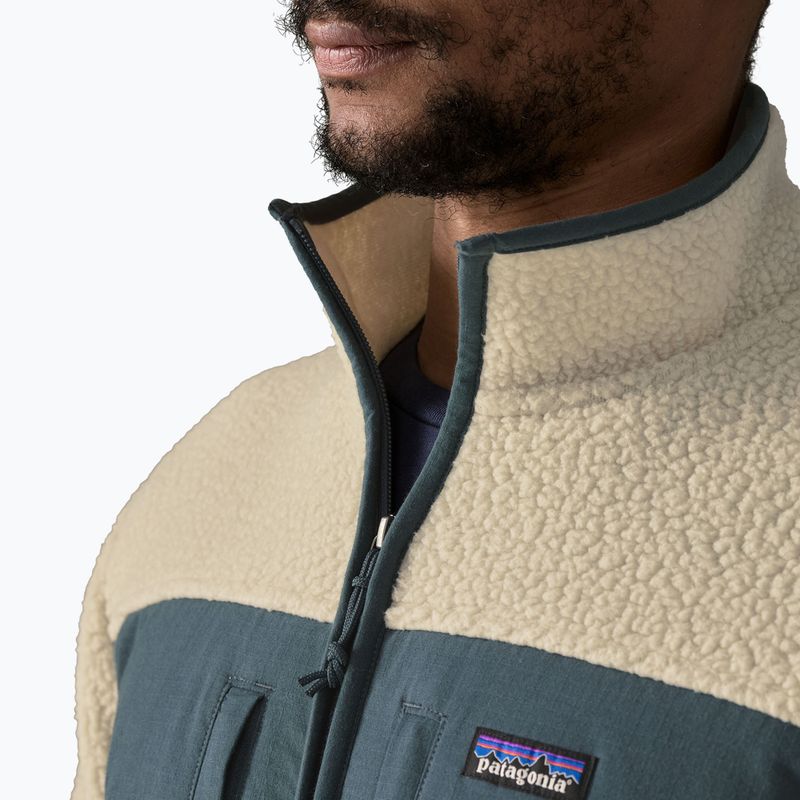 Férfi polár pulóver Patagonia Retro Pile Patch pelican 4