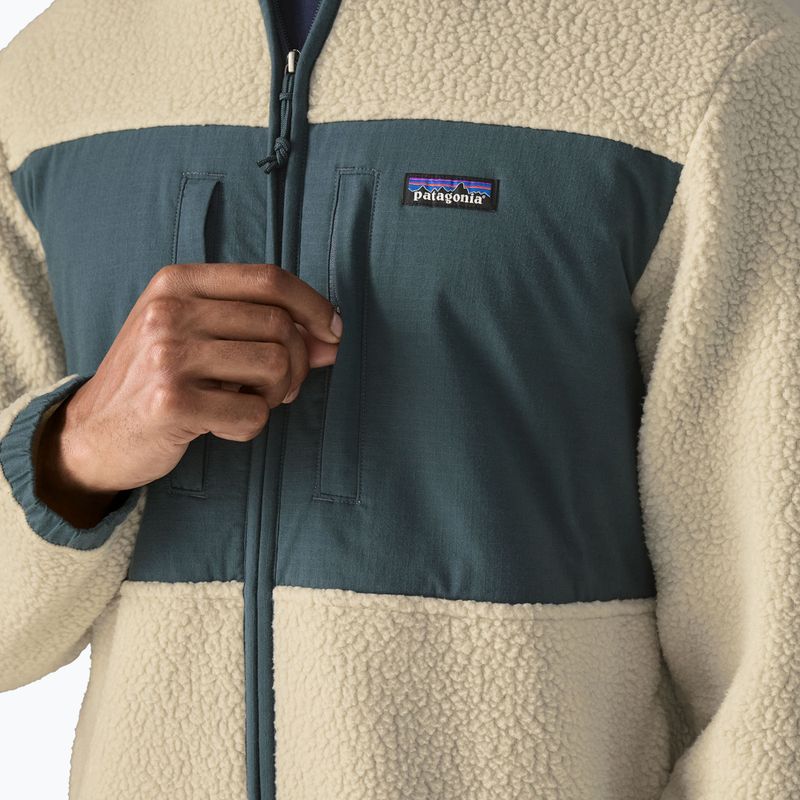 Férfi polár pulóver Patagonia Retro Pile Patch pelican 5