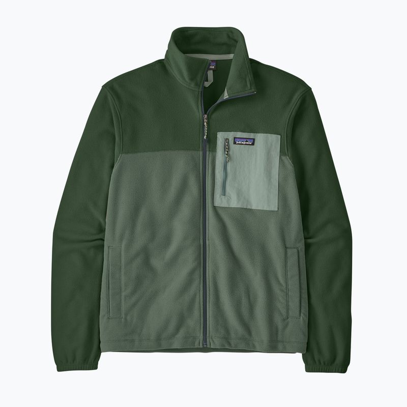Férfi polár pulóver Patagonia Micro D Patch Pocket canopy green 2