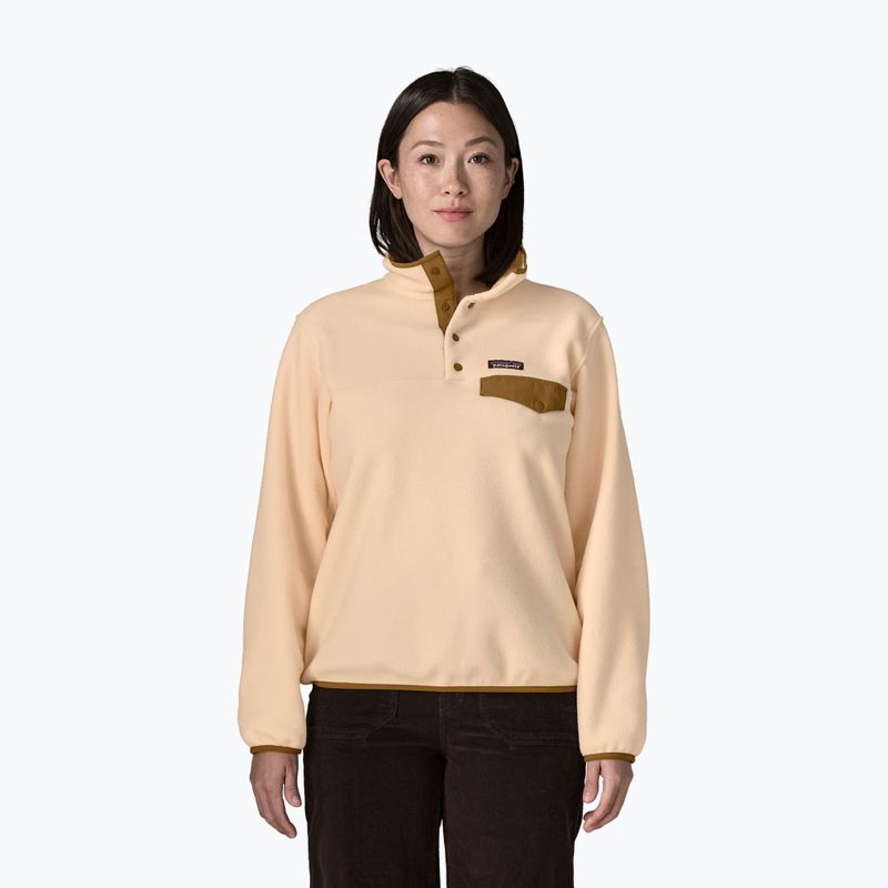 Női polár pulóver Patagonia Lightweight Synchilla Snap-T Pullover natural