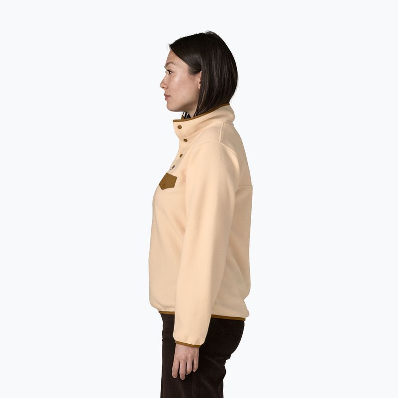 Női polár pulóver Patagonia Lightweight Synchilla Snap-T Pullover natural 3