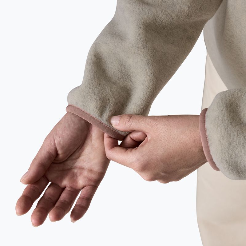 Női polár pulóver Patagonia Lightweight Synchilla Snap-T Pullover oatmeal heather w/moonrise taupe 6
