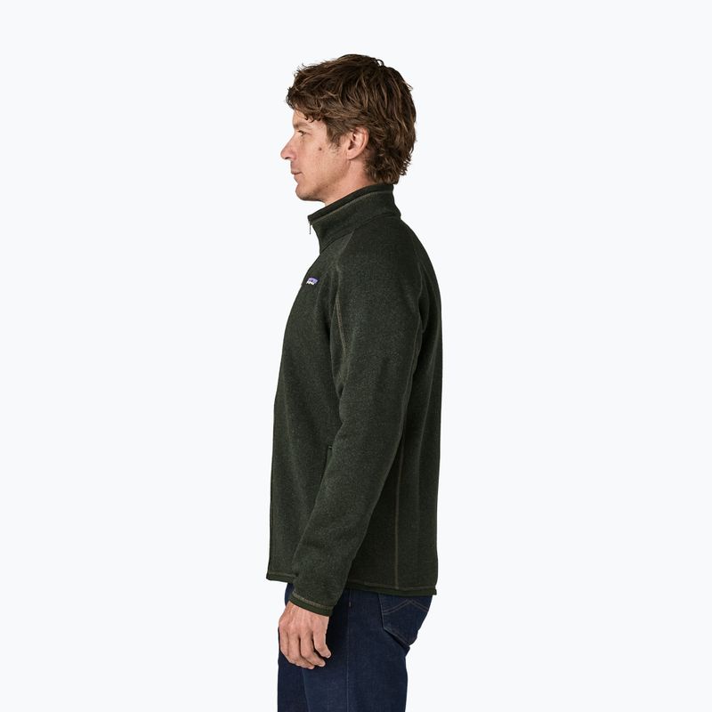 Férfi trekking pulóver Patagonia Better Sweater Fleece old growth green 3