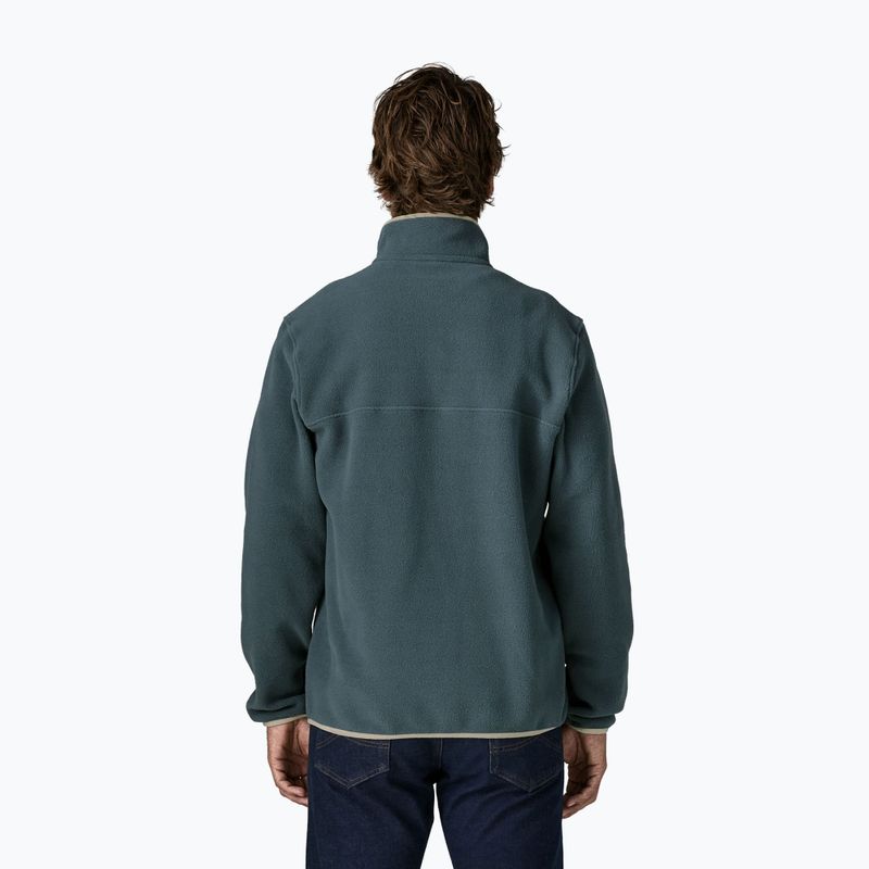 Férfi polár pulóver Patagonia Lightweight Synchilla Snap-T Pullover summit blue 2