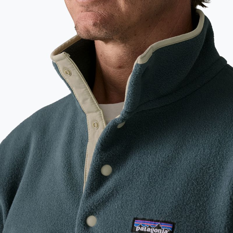 Férfi polár pulóver Patagonia Lightweight Synchilla Snap-T Pullover summit blue 4