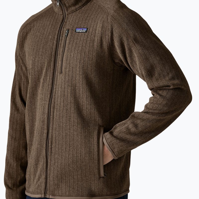 Férfi trekking pulóver Patagonia Better Sweater Fleece marlow brown rib knit 4