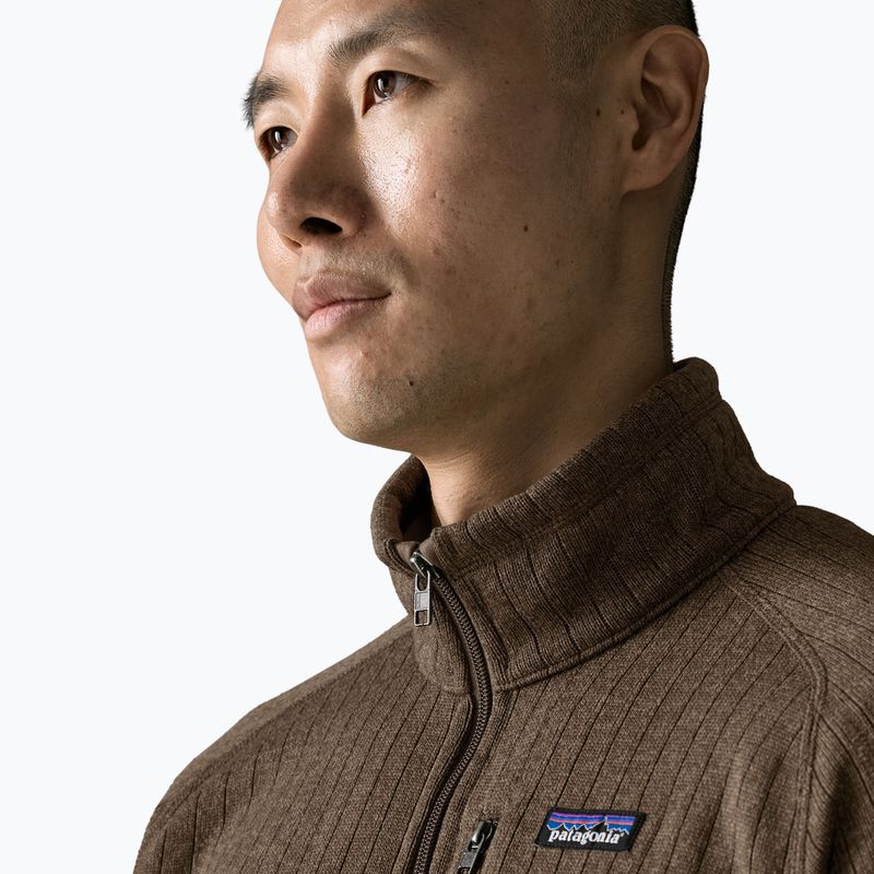 Férfi trekking pulóver Patagonia Better Sweater Fleece marlow brown rib knit 5