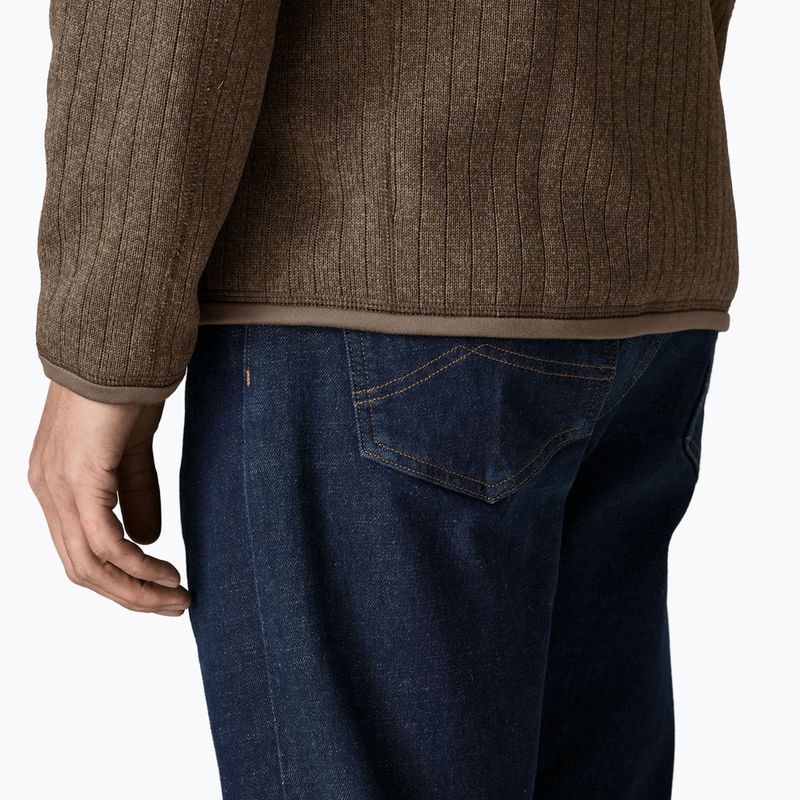 Férfi trekking pulóver Patagonia Better Sweater Fleece marlow brown rib knit 6